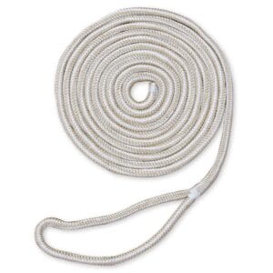 Dockmate Premium Double Braid Nylon Dock Line, 3/8" x 20'