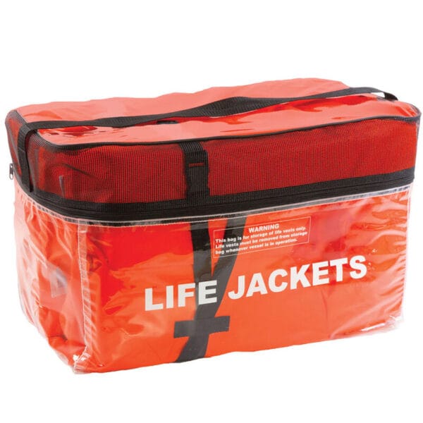 Airhead Four Adult Type II Keyhole Life Jackets with Storage Bag